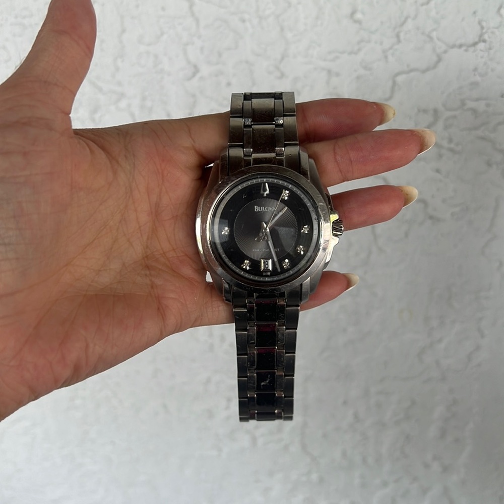 Original Bulova classic stainless steel mens watch